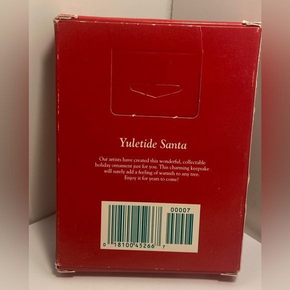 90s new Vintage Santa Claus Christmas Ornament American Greetings  Yuletide 1996 - Picture 2 of 13